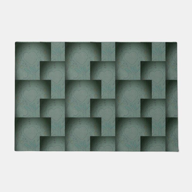 Tapete Nana's Hearts (Black & Cinza) (Frente)