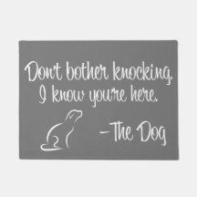 "Não incomode bater" o Doormat