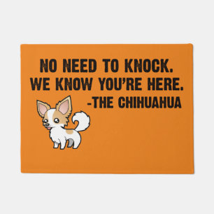 Tapete Não precisa bater no Chihuahua