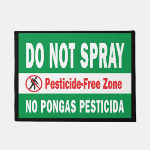 Tapete Não pulverizar pesticida espanhol espanhol