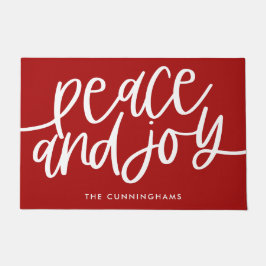 Tapete Natal da Paz e da Joy Red Holiday