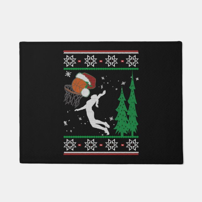 Tapete Natal de basquetebol (Frente)