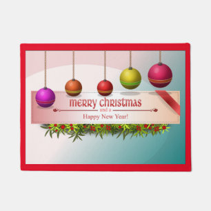 TAPETE "NATAL DE MERCADORIAS E UM FELIZ ANO NOVO"