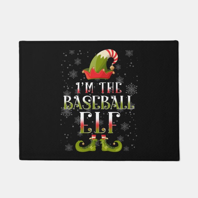Tapete Natal do Elf do Baseball (Frente)