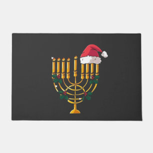 Tapete Natal Hanukkah Judaico Papai Noel Menorá