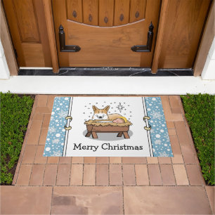 Tapete Natal Natividade Pembroke Welsh Corgi (vermelho1)