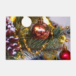 Tapete Natal Pine Bauble e Garland
