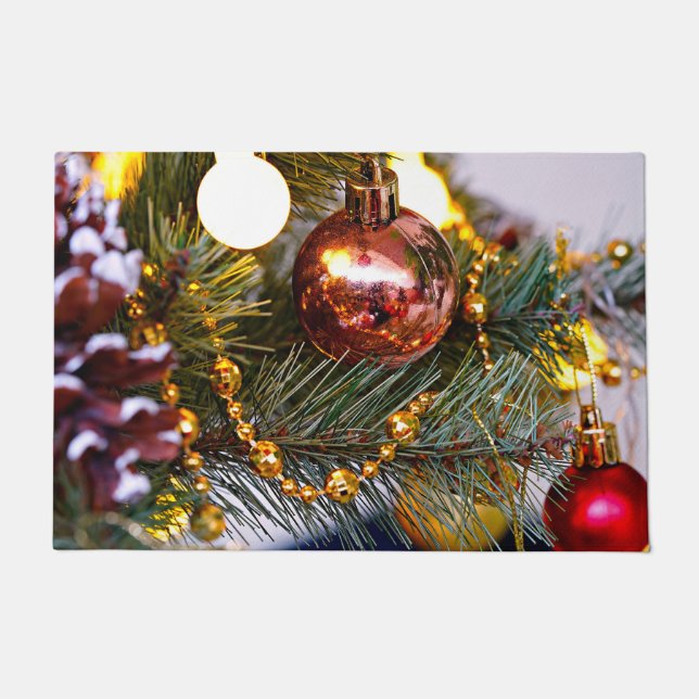 Tapete Natal Pine Bauble e Garland (Frente)