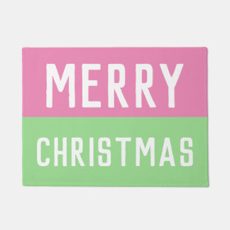 Tapete Natal rosa e verde