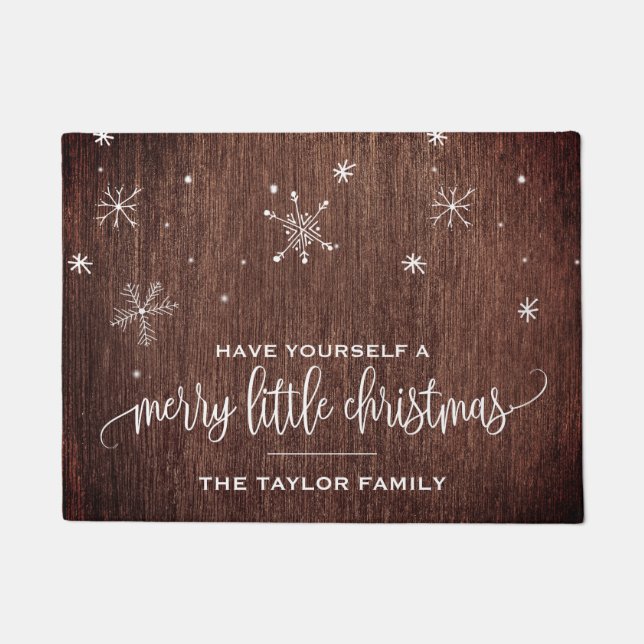 Tapete Natal Rustic Snowflake (Frente)