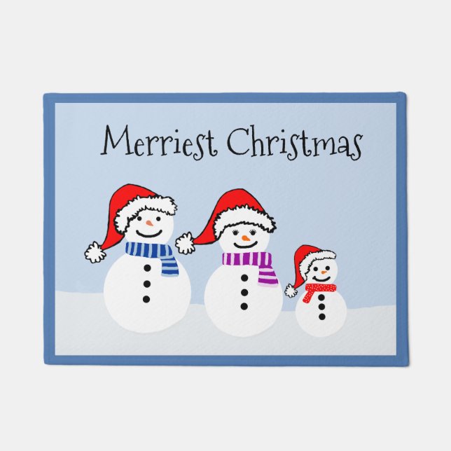 Tapete Natal Snowman Doormat (Frente)
