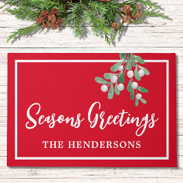 Tapete Natal Vermelho Personalizado