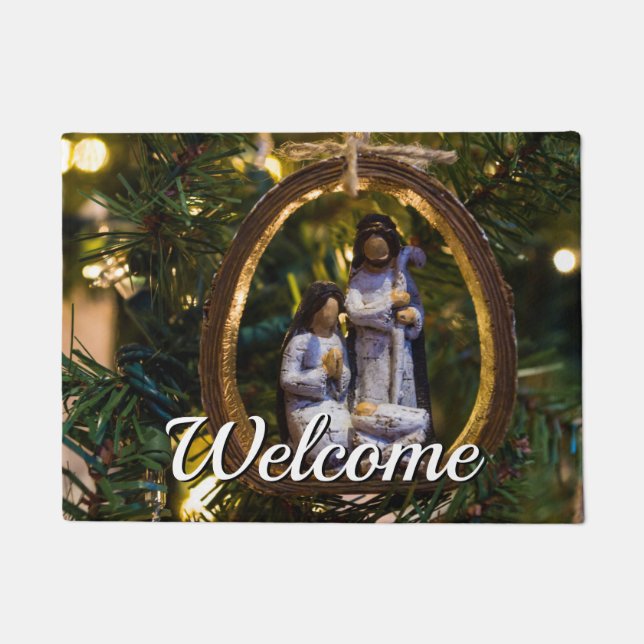 Tapete Nativity Ornament Welcome Doormat (Frente)