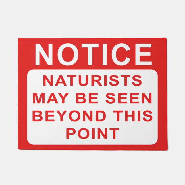 Tapete Naturist - Aviso (Frente)