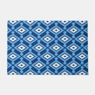 Tapete Navajo Ikat Pattern, Indigo e Denim Blue