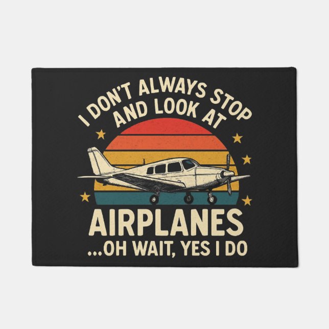 Tapete Nem Sempre Eu Paro E Olho Aviões (Frente)