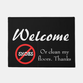 Tapete Nenhuma esteira bem-vinda da casa dos calçados