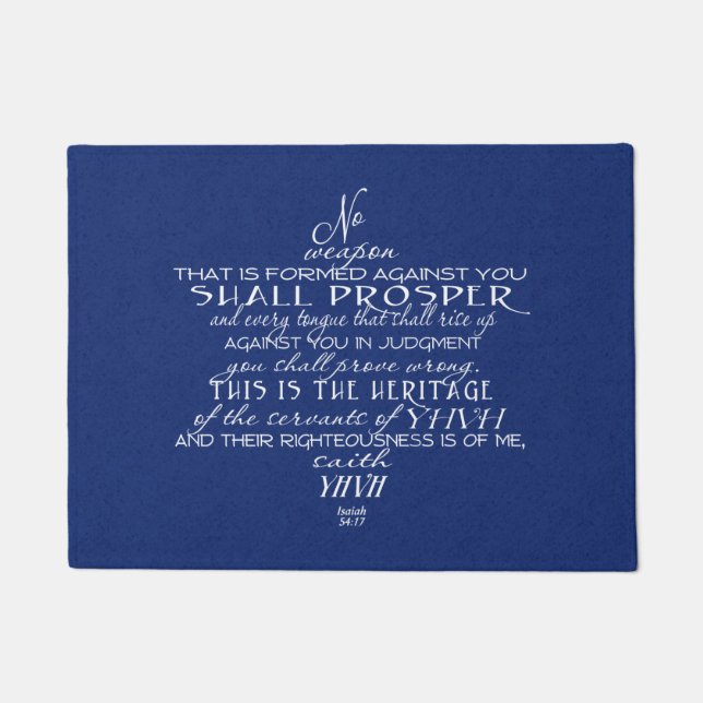 Tapete Nenhuma estrela de David da arma (Frente)