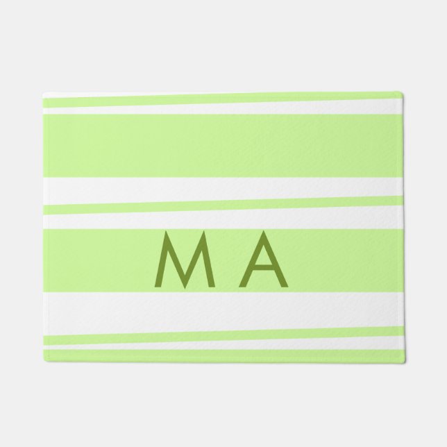 Tapete Neon green stripes monograma com letra grega (Frente)