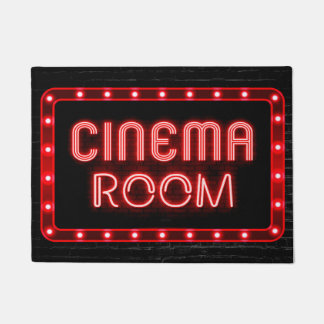 Tapete Neon Red Efon Home Sala de cinema