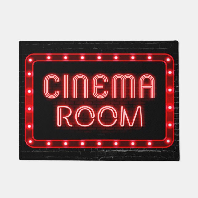 Tapete Neon Red Efon Home Sala de cinema (Frente)