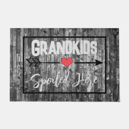 Tapete Netos borrifados aqui porta