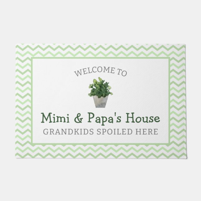 Tapete Netos De Jardim Malditos Aqui Avós (Frente)