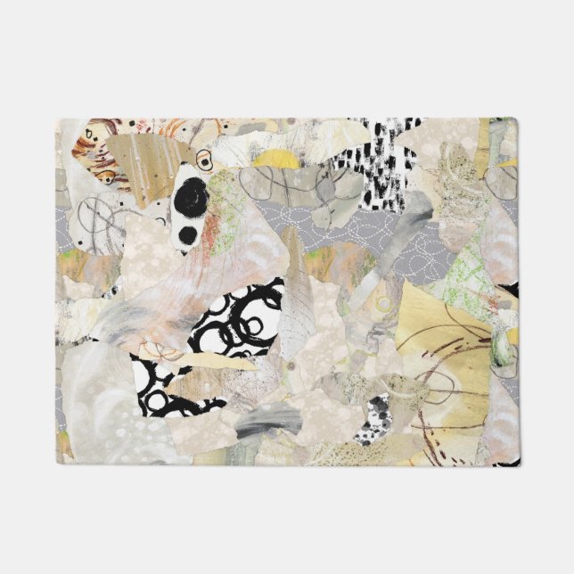 Tapete Neutral Elegant Abstract Collage Design (Frente)