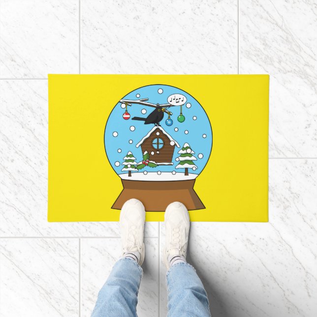 Tapete Neve Globe com Blackbird Singing (Interior)