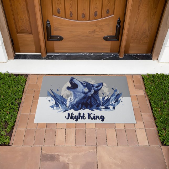 Tapete Night King - Howling Wolf com Lua (Ar livre)