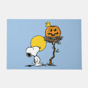 Tapete Ninho de Snoopy & Woodstock com Jack O' Lanterna
