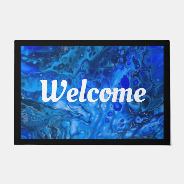 Tapete "No azul profundo" (Frente)