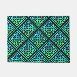 Tapete Nó Celta - Azul Diamante Verde