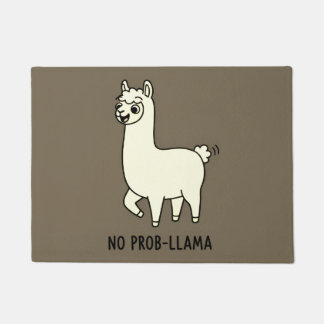 Tapete "No Prob-Llama" Cute Llama Doodle - Chill Vibe