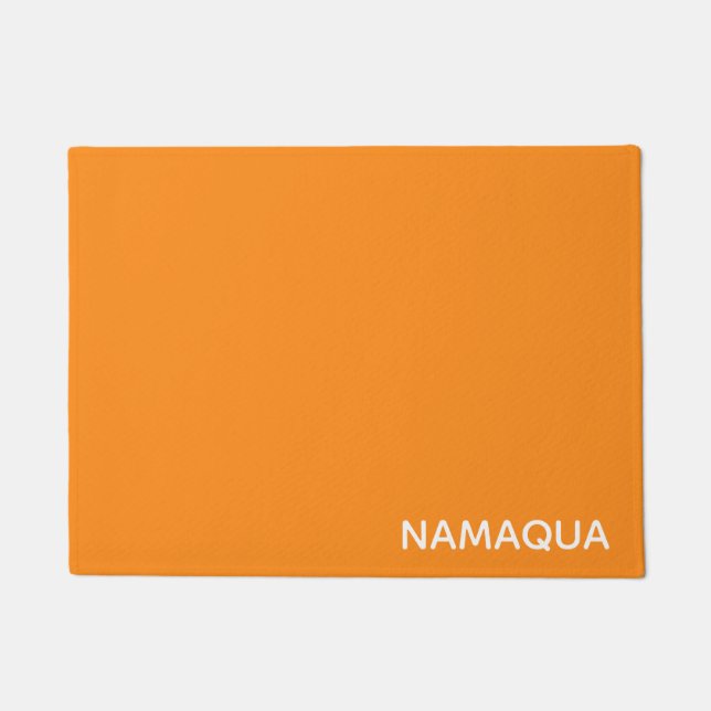 Tapete Nome da cor laranja Namaqua (Frente)