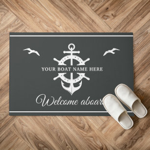 Tapete Nome da embarcação personalizada Ancoragem das rod