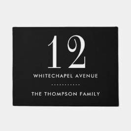 Tapete Nome da Família do Número da Casa