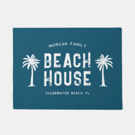 Tapete Nome da Família Férias de Verão Casa de Praia