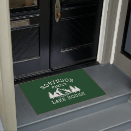 Tapete Nome da família Lago House Trees Forest Green