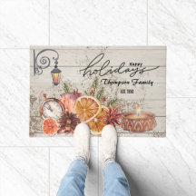 Nome da família Na moda da madeira rústica moderna