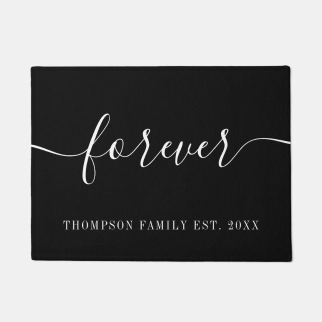 Tapete Nome da Família Personalizada do Forever (Frente)