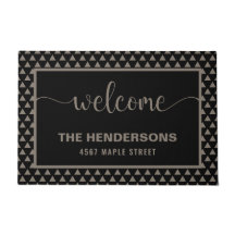 Nome da Família Personalizada Moderna Bem-vindo