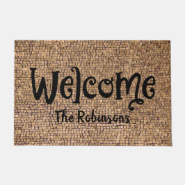 Tapete Nome das Pedras Neutras Porta de Boas-Vindas Matri