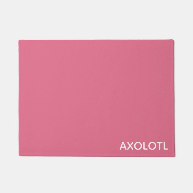 Tapete Nome de cor rosa Axolotl (Frente)