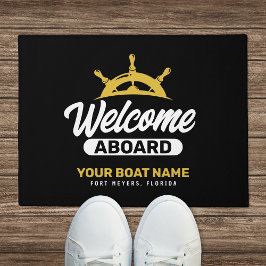 Tapete Nome do Barco Ouro Preto Personalizado Bem-vindo a