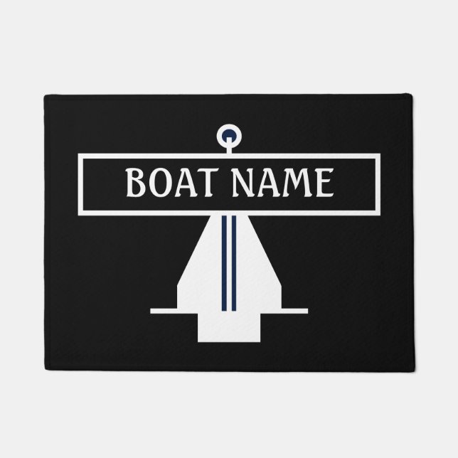 Tapete Nome do boi Anchor Dock Mat (Frente)