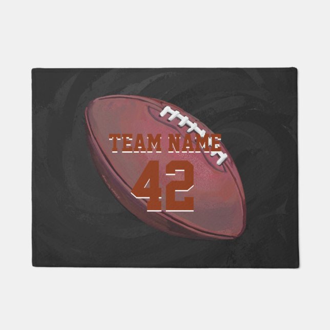 Tapete Nome do jogador no futebol pintado (Frente)