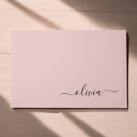 Nome do Monograma Girassol de Script Moderno Cor-d