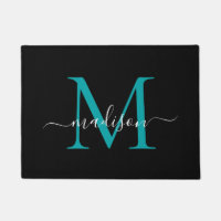 Nome do Script Monograma Personalizado de Teal Pre