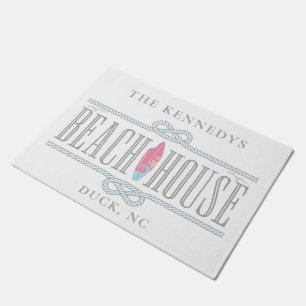 Tapete Nome Monograma da Casa de Praia Náutica